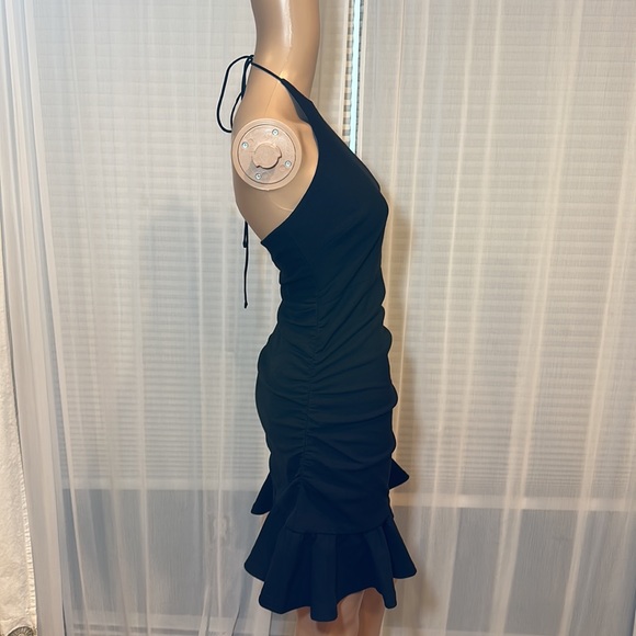 Cinq a Sept Willa Halter Neck Ruffle Dress - Picture 7 of 9